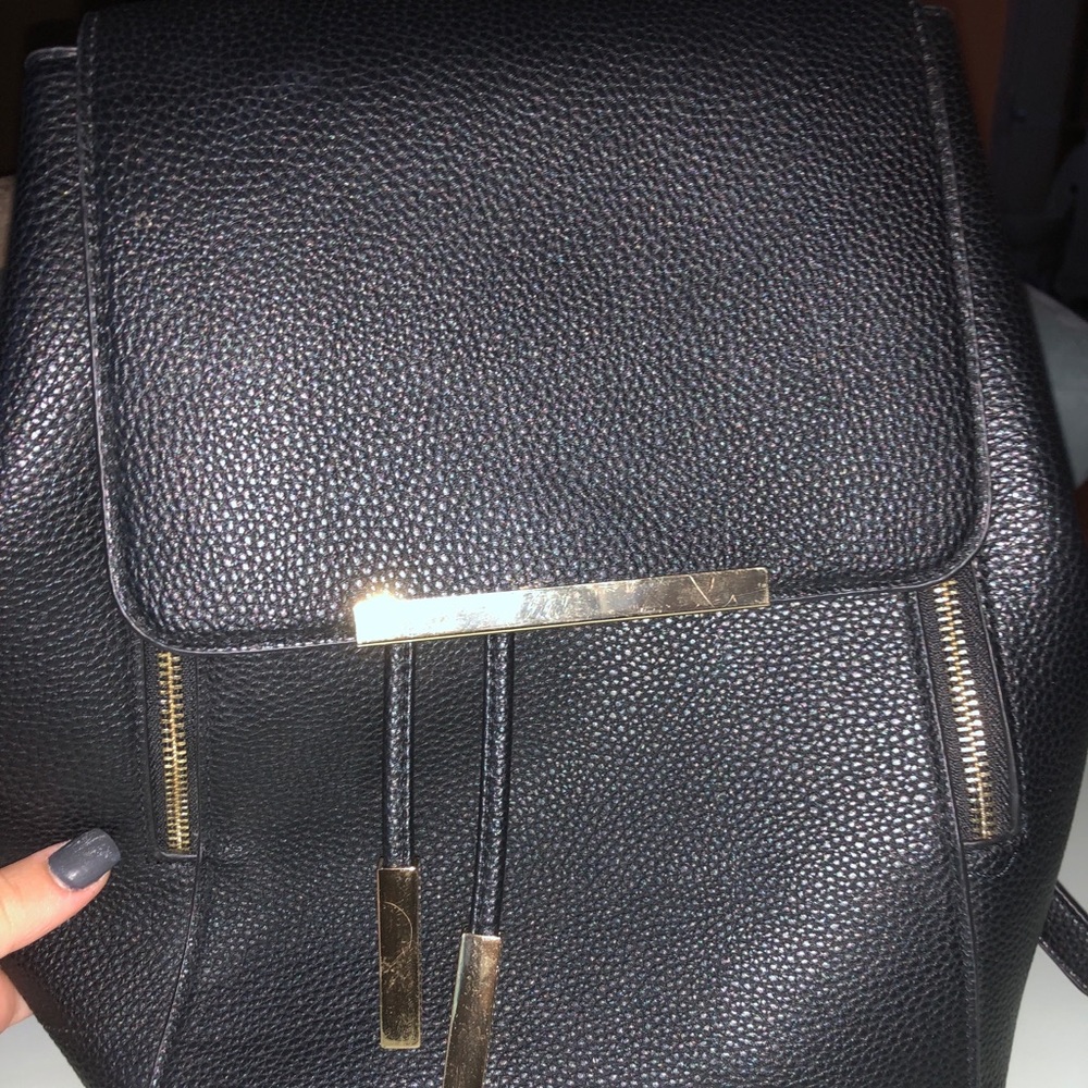 Mini black backpack